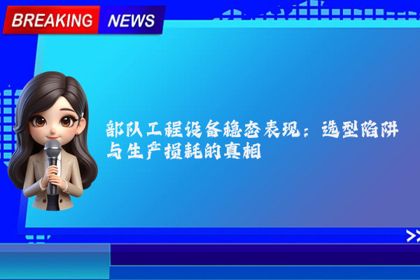 部队工程设备稳态表现：选型陷阱与生产损耗的真相